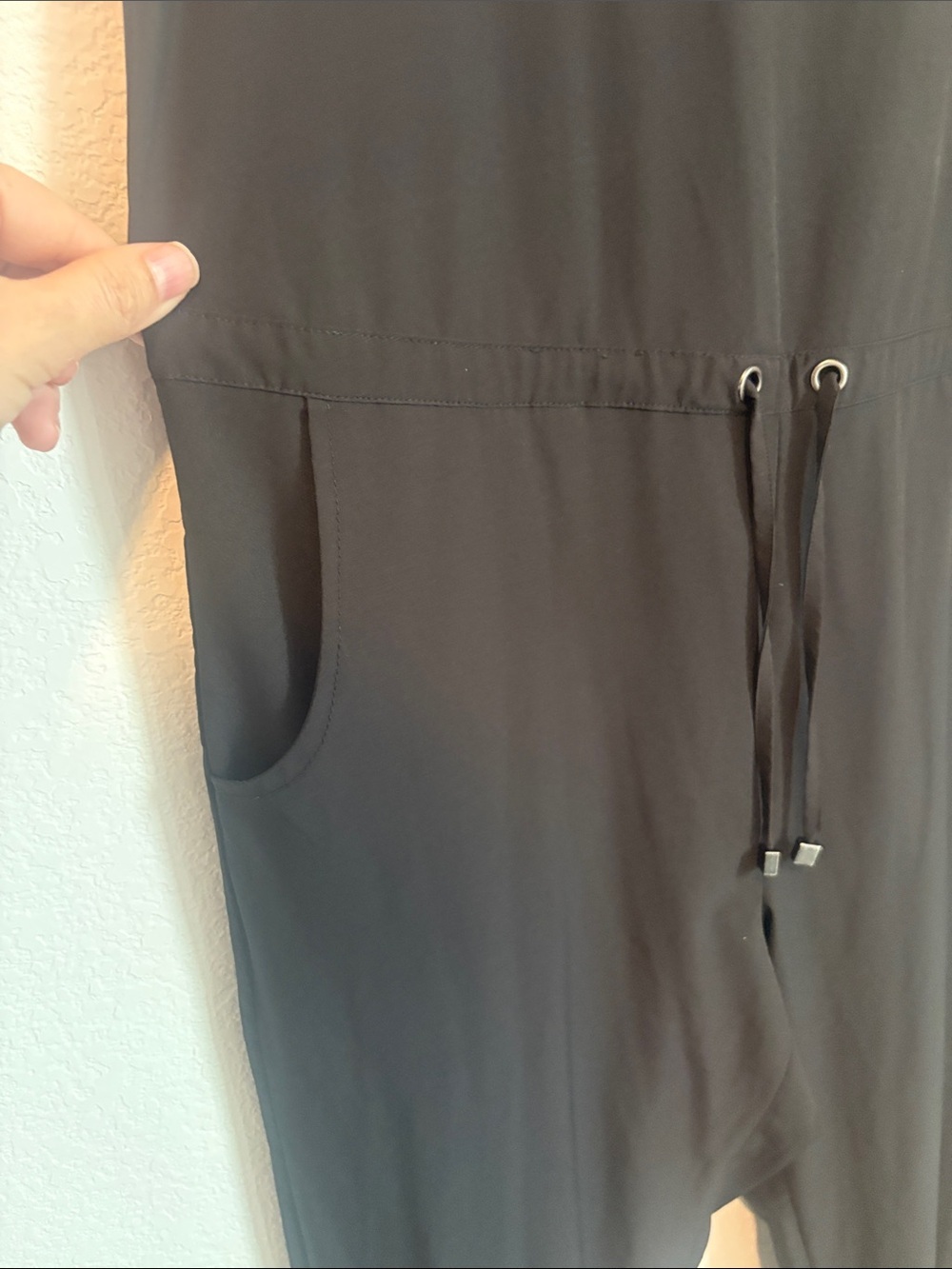 Kyodan Black Sleeveless Drawstring Jumpsuit - Picture 3 of 8